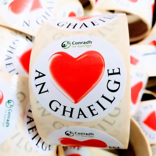 Stickers - An Ghaeilge (Roll of 100) Heart – Roll of Stickers