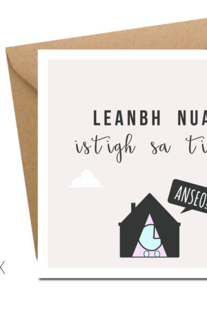 Leanbh nua istigh sa tigh!