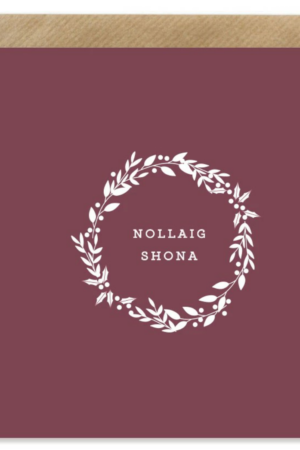 Nollaig Shona – Maroon Wreath (BB)