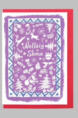 Nollaig Shona - Light purple with blue (Mireog)