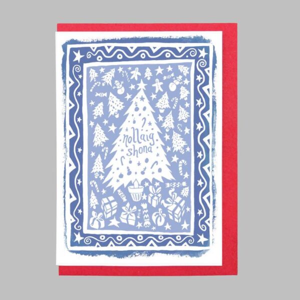 Nollaig Shona - Christmas Tree (Blue) (Mireog)