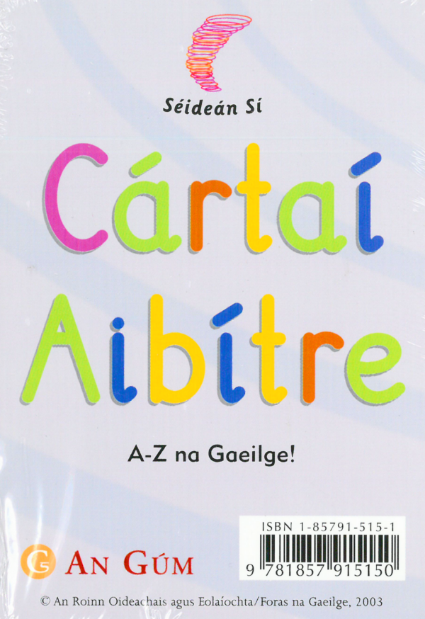 Cártaí Aibítre - Pacáiste de Chártaí Aibítre - A go Z na Gaeilge