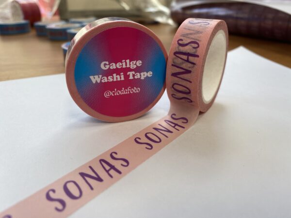 Téip Washi Gaeilge – Sonas