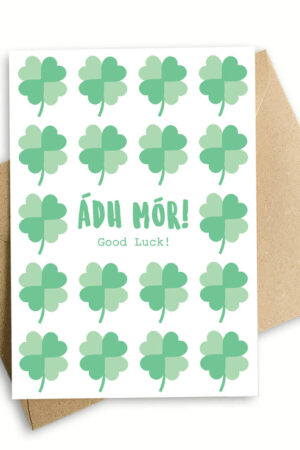 Ádh Mór – Good Luck (clover pattern)