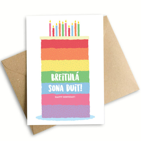 Breithlá Sona Duit! Happy Birthday! (Rainbow cake)