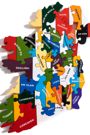 Wooden Jigsaw Puzzle – Ireland – County Colours