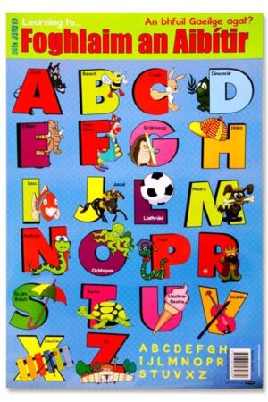 Poster A1 - Foghlaim an Aibítir - Irish Alphabet - CleverKidz