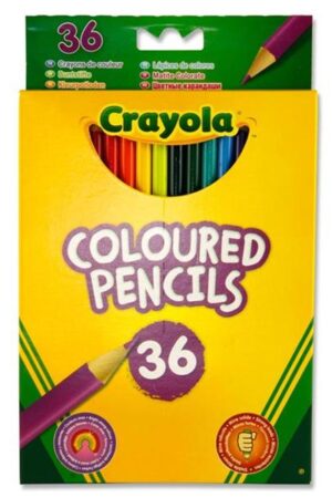 Paca 36 Peann Luaidhe daite - Crayola