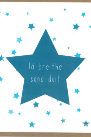 Lá Breithe Sona Duit – Réalta Ghorm