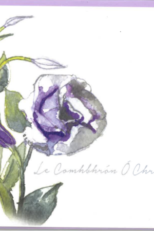 Le Comhbhrón ó Chroí – purple flower