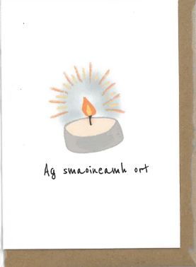 Ag smaoineamh ort (tea light)