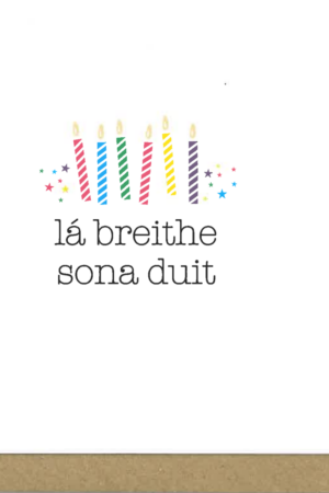 Lá Breithe Sona Duit (candles)