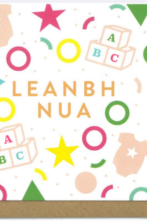 Leanbh nua (pattern with ABC blocks)