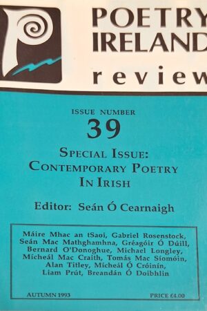 Poetry Ireland Review Issue 39 (ar athláimh)