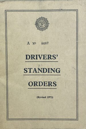 Drivers' Standing Orders (Revised 1973) (ar athláimh)