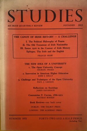 Studies - An Irish Quarterly Review, Summer 1972 (ar athláimh)