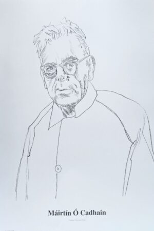 Print - Portrait of Máirtín Ó Cadhain - Caoimhín Ó Marcaigh